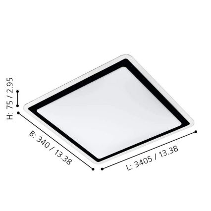 Eglo 99405 - Светодиодный потолочный светильник COMPETA LED/24W/230V