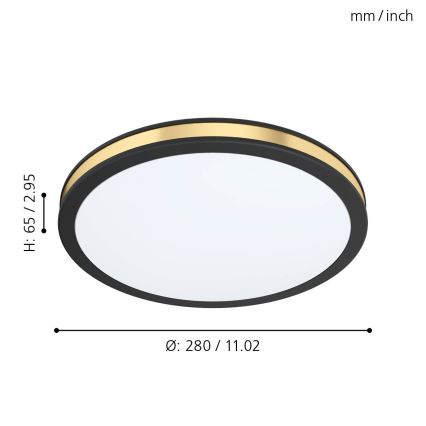 Eglo - Світлодіодний стельовий світильник LED/11W/230V