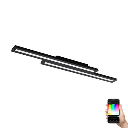 Eglo - LED RGB Стельовий світильник з регулюванням яскравості SALITERAS-C 2xLED/10W/230V