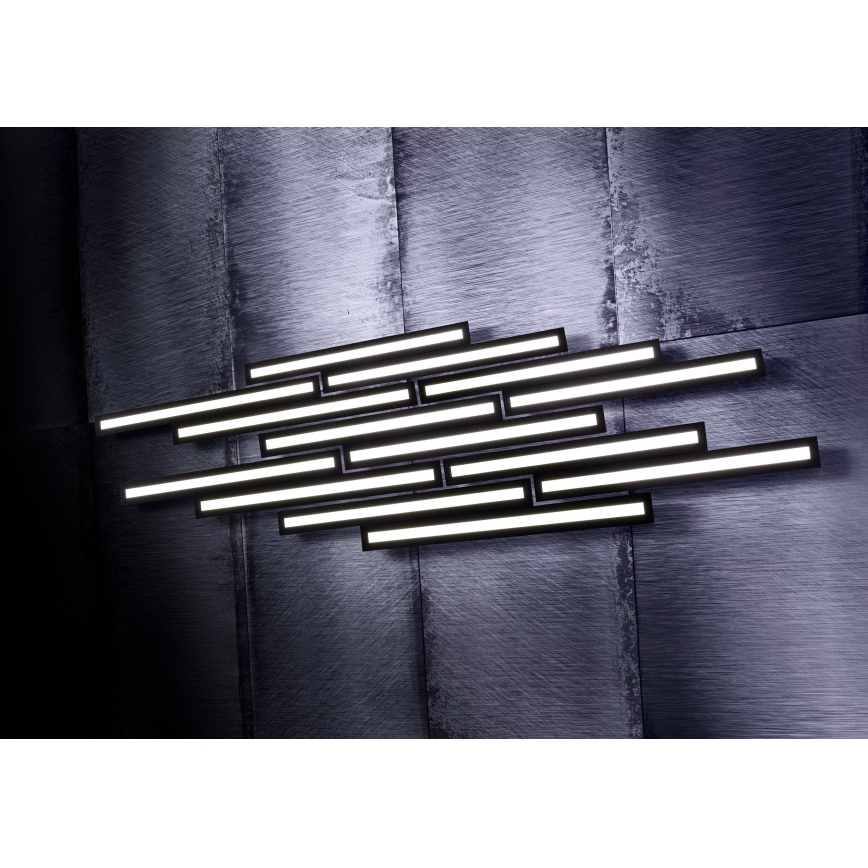 Eglo - LED RGB Стельовий світильник з регулюванням яскравості SALITERAS-C 2xLED/10W/230V