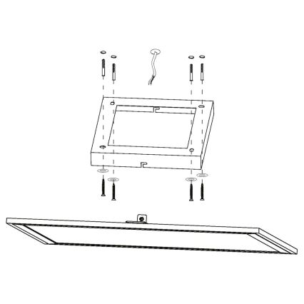 Eglo - LED RGBW Стельовий світильник з регулюванням яскравості SALOBRENA-C LED/20W/230V + дистанційне керування