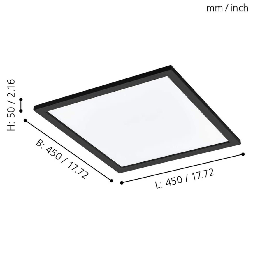 Eglo - Светодиодный потолочный RGBW-светильник с регулированием яркости SALOBRENA-C LED/20W/230V + пульт ДУ