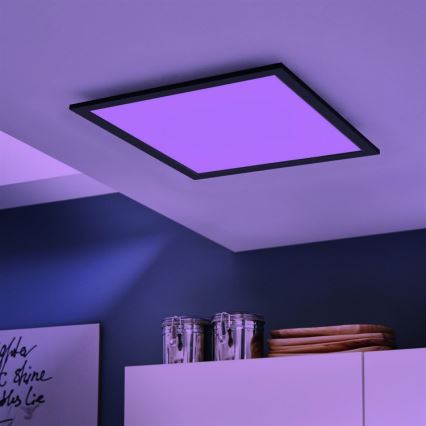 Eglo - LED RGB Стельовий світильник з регулюванням яскравості SALOBRENA-C LED/30,5W/230V + пульт дистанційного керування