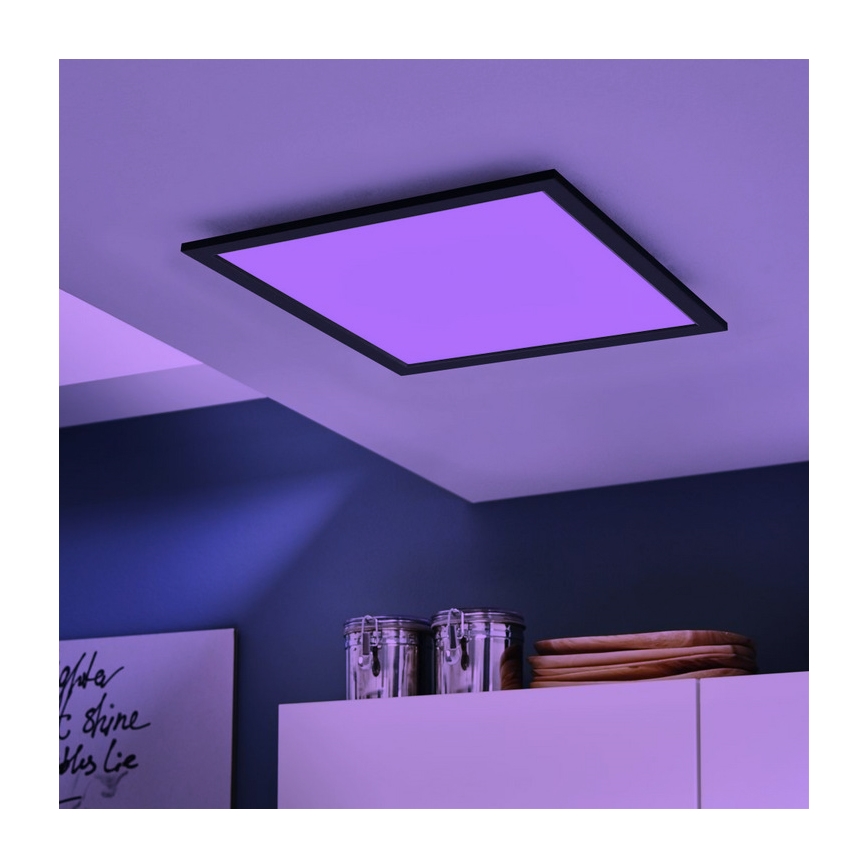 Eglo - LED RGB Стельовий світильник з регулюванням яскравості SALOBRENA-C LED/30,5W/230V + пульт дистанційного керування