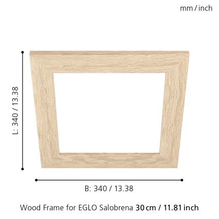 Eglo 99421 - Рамка для стельового світильника SALOBRENA 300x300 мм