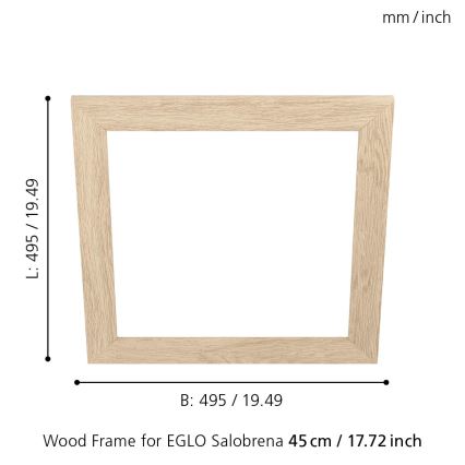 Eglo 99422 - Рамка для потолочного светильника SALOBRENA 450x450 мм
