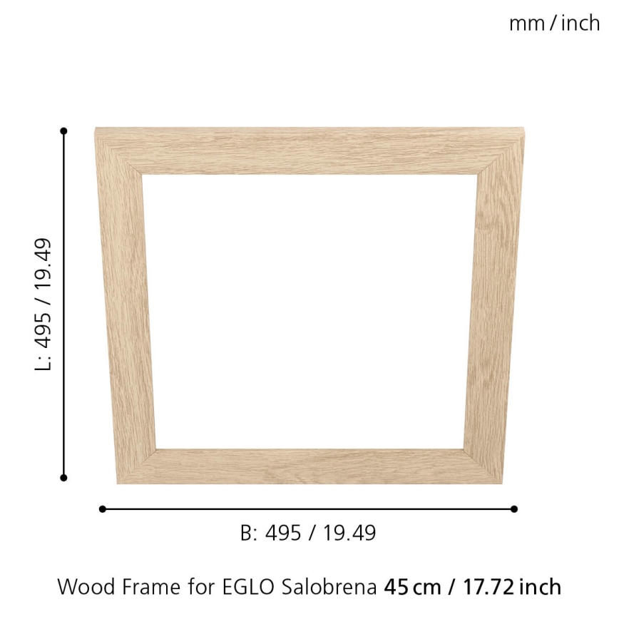Eglo 99422 - Рамка для стельового світильника SALOBRENA 450x450 мм