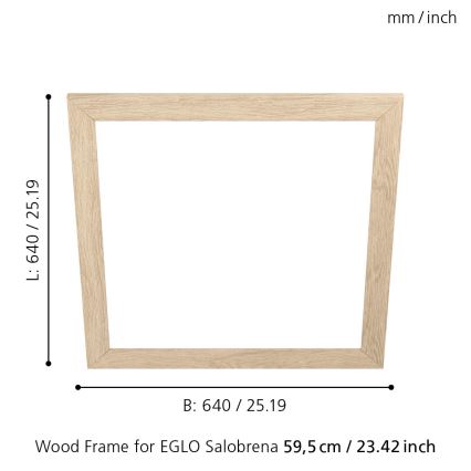Eglo - Рамка для світильника SALOBRENA 595x595 мм