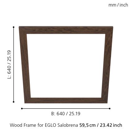 Eglo - Рамка для світильника SALOBRENA 595x595 мм