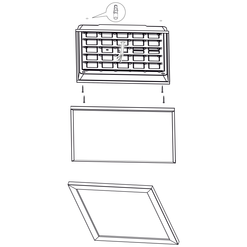 Eglo - Светодиодный потолочный светильник LED/32W/230V 645x645 мм