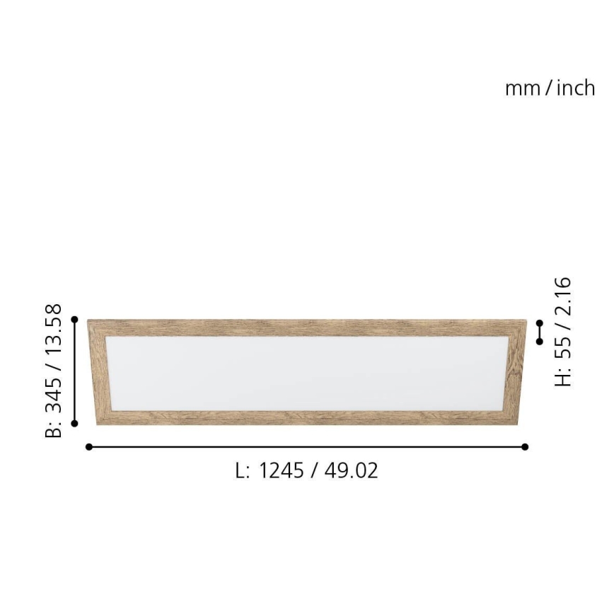 Eglo - Светодиодный потолочный светильник LED/32W/230V 345x1245 мм