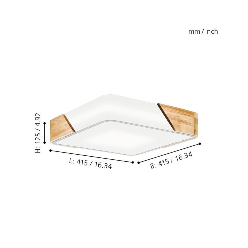 Eglo 99459 - Потолочный светильник GRIMALDINO 2xE27/28Вт/230В