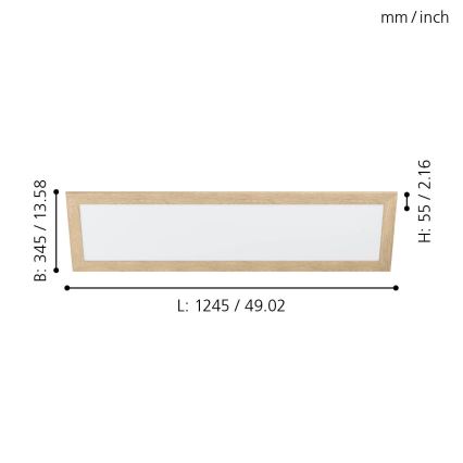 Eglo - Стельовий LED світильник LED/32W/230V 345x1245 мм