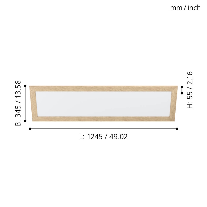Eglo - Стельовий LED світильник LED/32W/230V 345x1245 мм