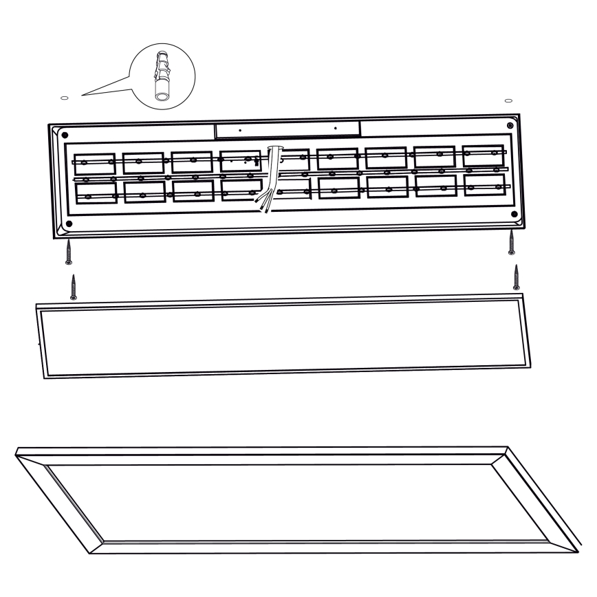 Eglo - Стельовий LED світильник LED/32W/230V 345x1245 мм