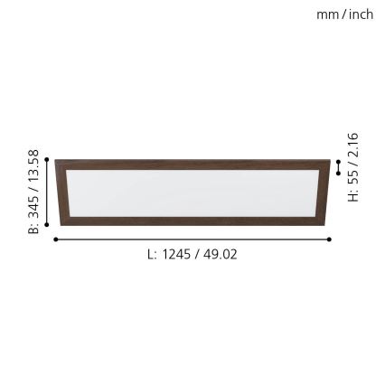 Eglo - Стельовий LED світильник LED/32W/230V 345x1245 мм