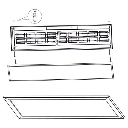 Eglo - Стельовий LED світильник LED/32W/230V 345x1245 мм