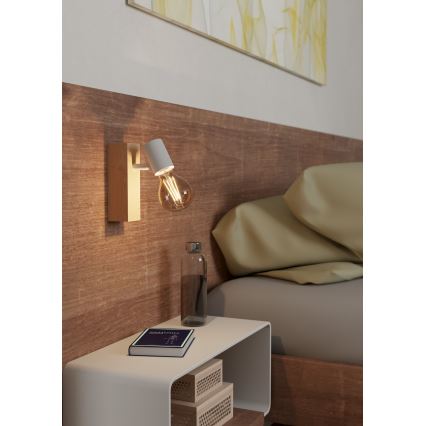 Eglo - Настінний точковий світильник TOWNSHEND 1xE27/10W/230V