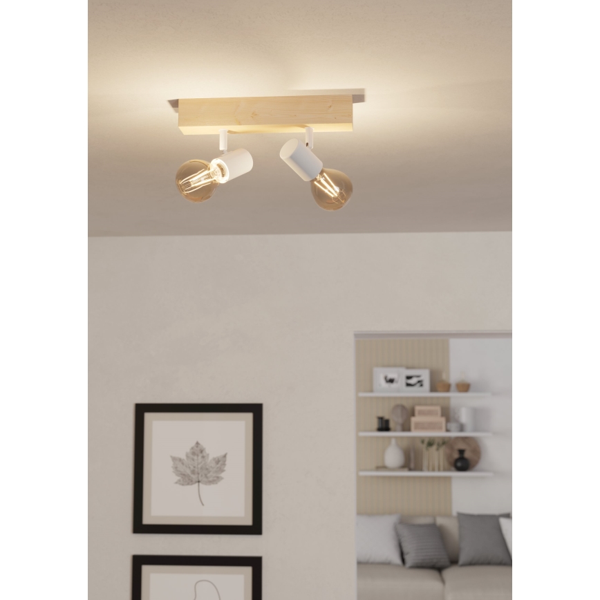 Eglo - Точковий світильник TOWNSHEND 2xE27/60W/230V - FSC сертифіковано