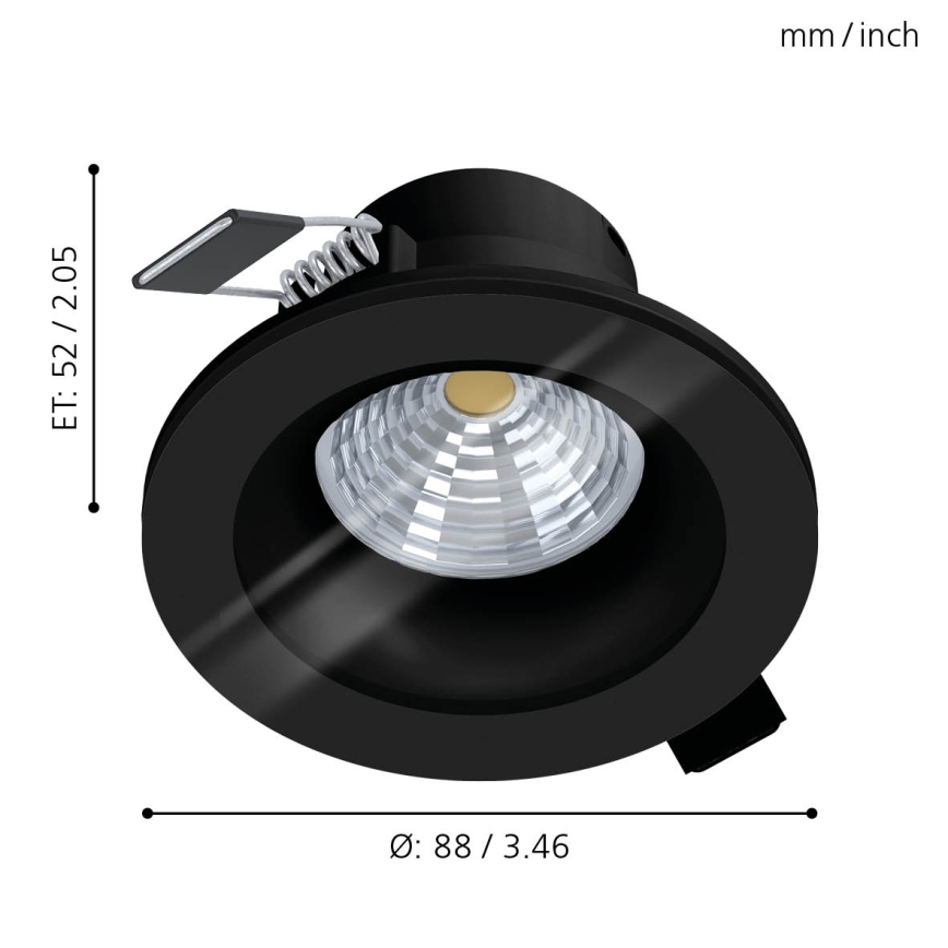 Eglo - Светодиодный диммируемый светильник для ванной комнаты LED/6W/230V 2700K IP44