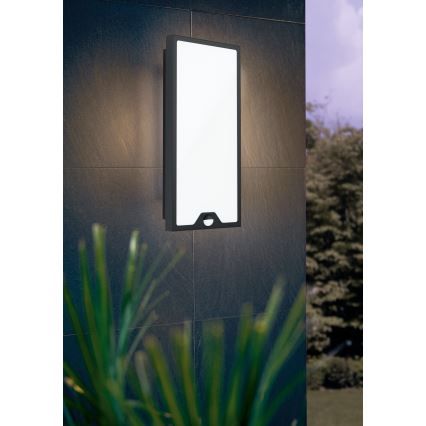 Eglo - Вуличний настінний LED світильник з датчиком LED/16W/230V IP44