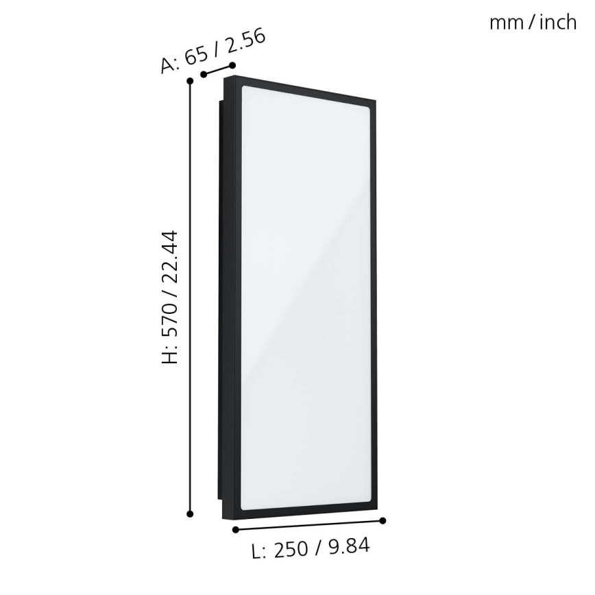 Eglo - Вуличний настінний LED світильник LED/18,5W/230V IP44