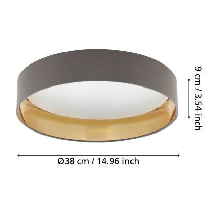 Eglo 99542 - Светодиодный потолочный светильник MASERLO LED/24W/230V
