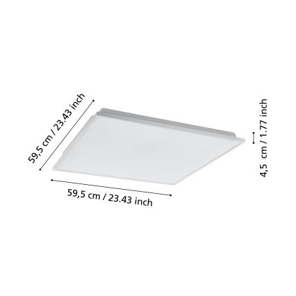 Eglo - Стельовий LED світильник з регулюванням яскравості LED/31,8W/230V 2700-6500K ZigBee