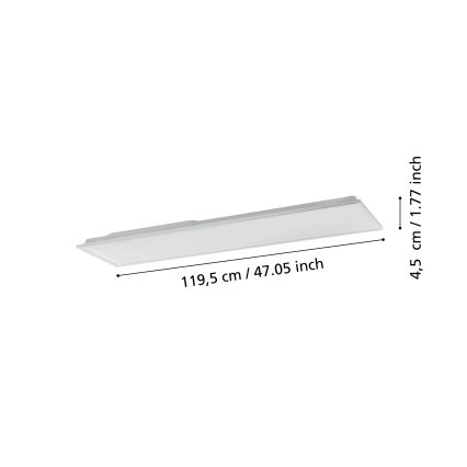 Eglo - Стельовий LED світильник з регулюванням яскравості LED/31,5W/230V 2700-6500K ZigBee