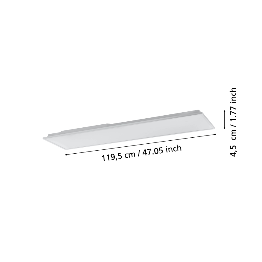 Eglo - Стельовий LED світильник з регулюванням яскравості LED/31,5W/230V 2700-6500K ZigBee