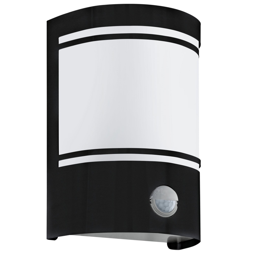 Eglo - Уличный настенный светильник с датчиком CERNO 1xE27/40W/230V IP44
