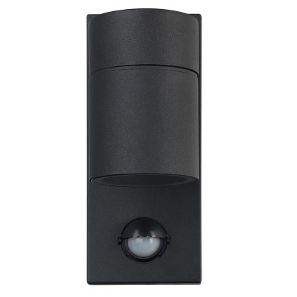 Eglo - Уличный светодиодный настенный светильник с датчиком RIGA 1xGU10/3W/230V IP44