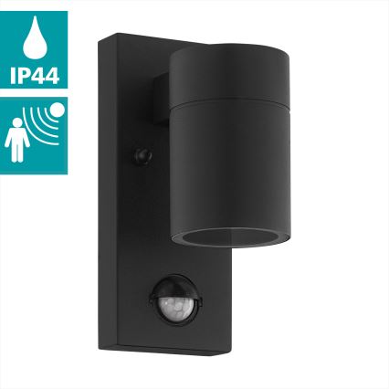 Eglo - Вуличний настінний LED світильник з датчиком 1xGU10/3W/230V IP44