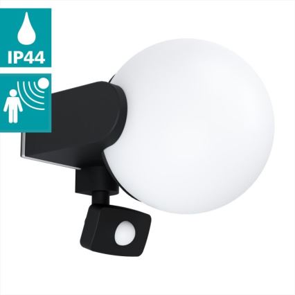 Eglo - Вуличний настінний LED світильник з датчиком 1xE27/15W/230V IP44