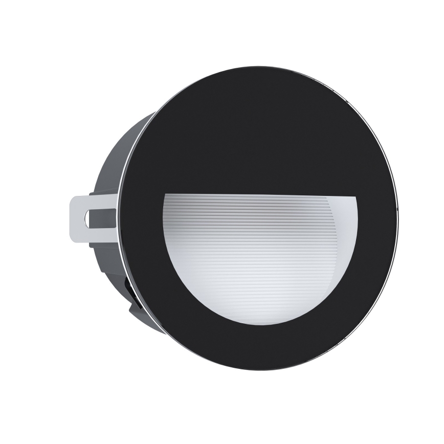 Eglo - Вуличний вбудований LED світильник LED/2,5W/230V IP65 чорний