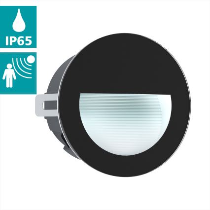 Eglo - Вуличний вбудований LED світильник LED/2,5W/230V IP65 чорний