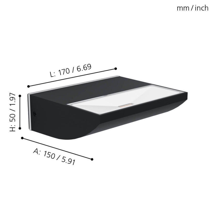 Eglo - Светодиодный уличный настенный светильник SORRONARO LED/10,5W/230V IP44