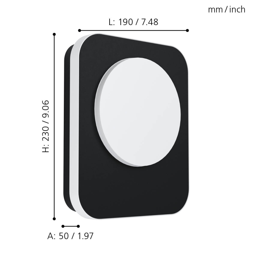 Eglo - Вуличний настінний LED світильник LED/9W/230V IP44