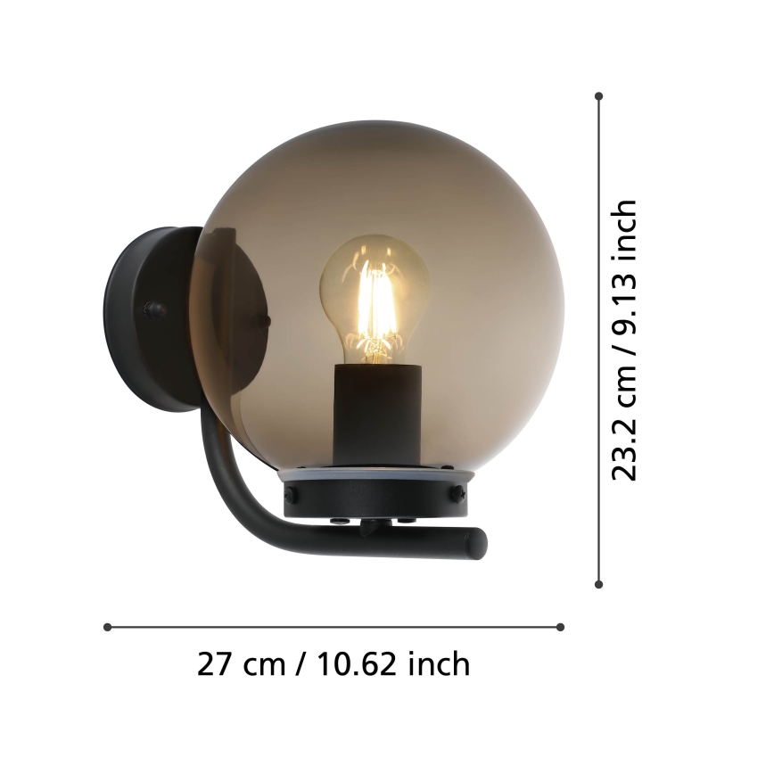 Eglo - Вуличний настінний світильник 1xE27/28W/230V IP44