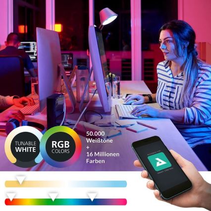 Eglo - Стельовий LED RGBW світильник з регулюванням яскравості LED/16W/230V ZigBee