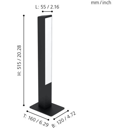 Eglo - Светодиодная диммируемая настольная RGBW-лампа LED/16W/230V 2700-6500K ZigBee
