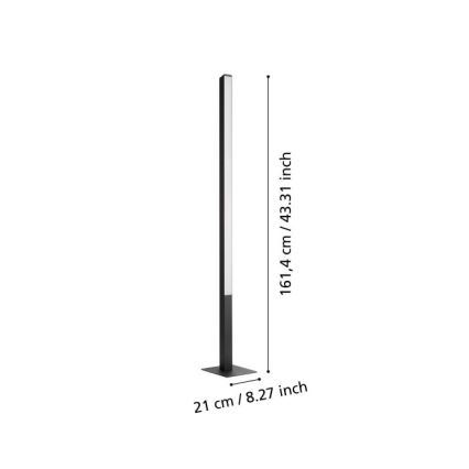 Eglo - Светодиодный диммируемый RGBW-торшер LED/35W/230V 2700-6500K ZigBee
