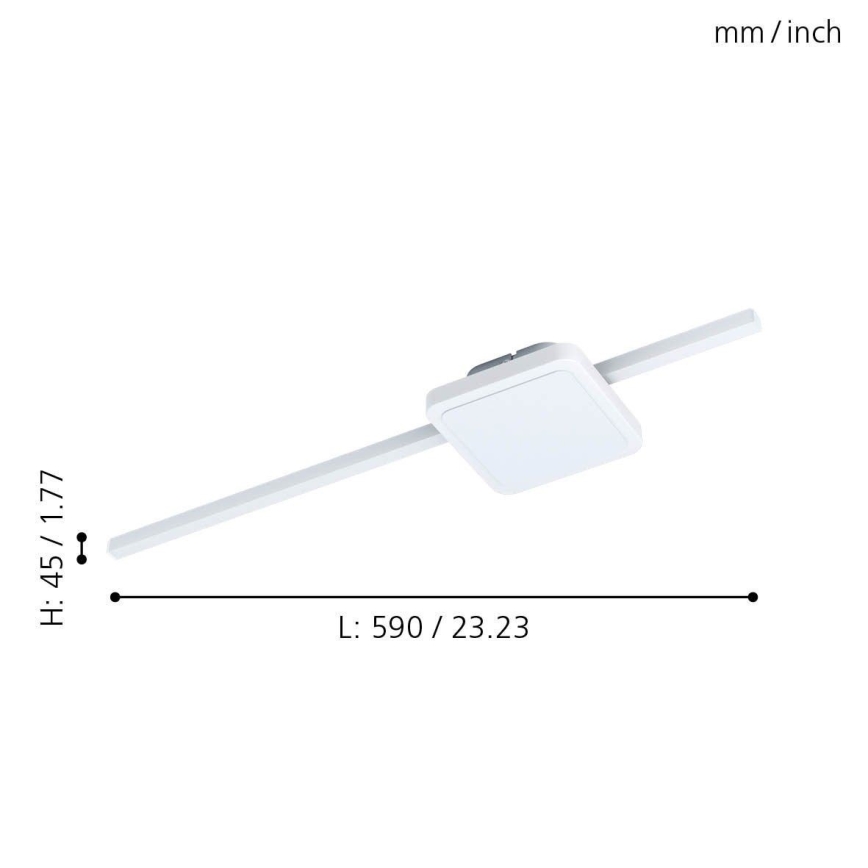 Eglo - Стельовий LED світильник 1xLED/6,3W/230V + 1xLED/5,4W