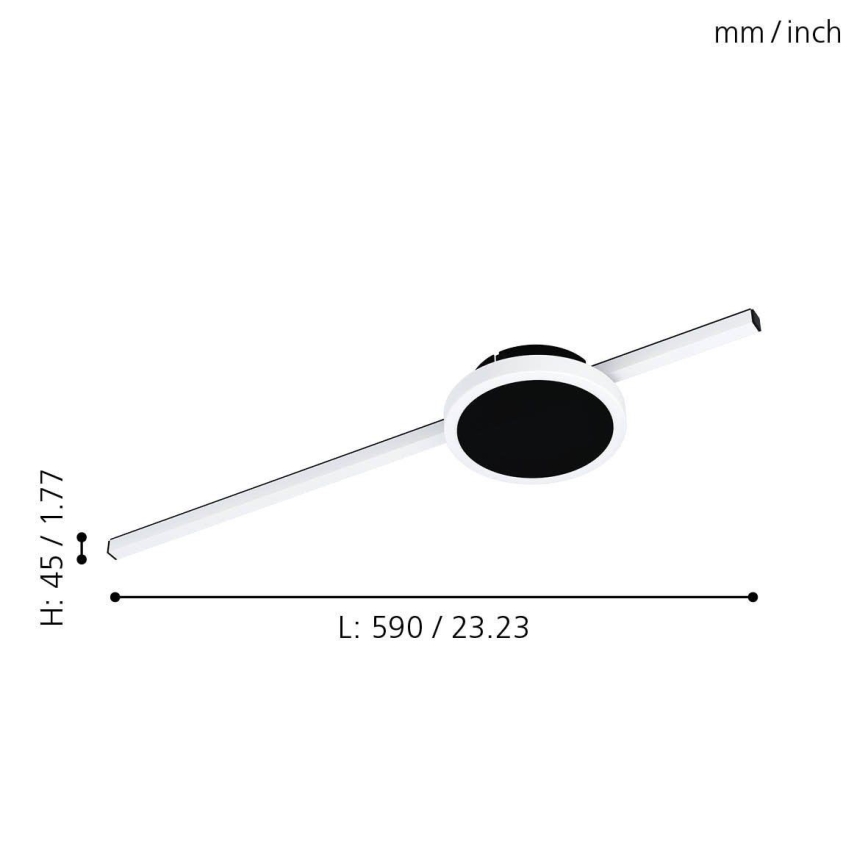 Eglo - Світлодіодний стельовий світильник 1xLED/6,3W/230V + 1xLED/5,4W