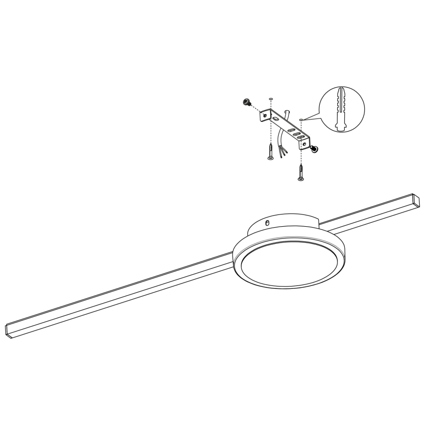 Eglo - Світлодіодний стельовий світильник 1xLED/6,3W/230V + 1xLED/5,4W