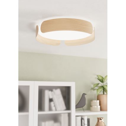 Eglo - LED стельовий світильник LED/20W/230V, діаметр 37 см, бежевий