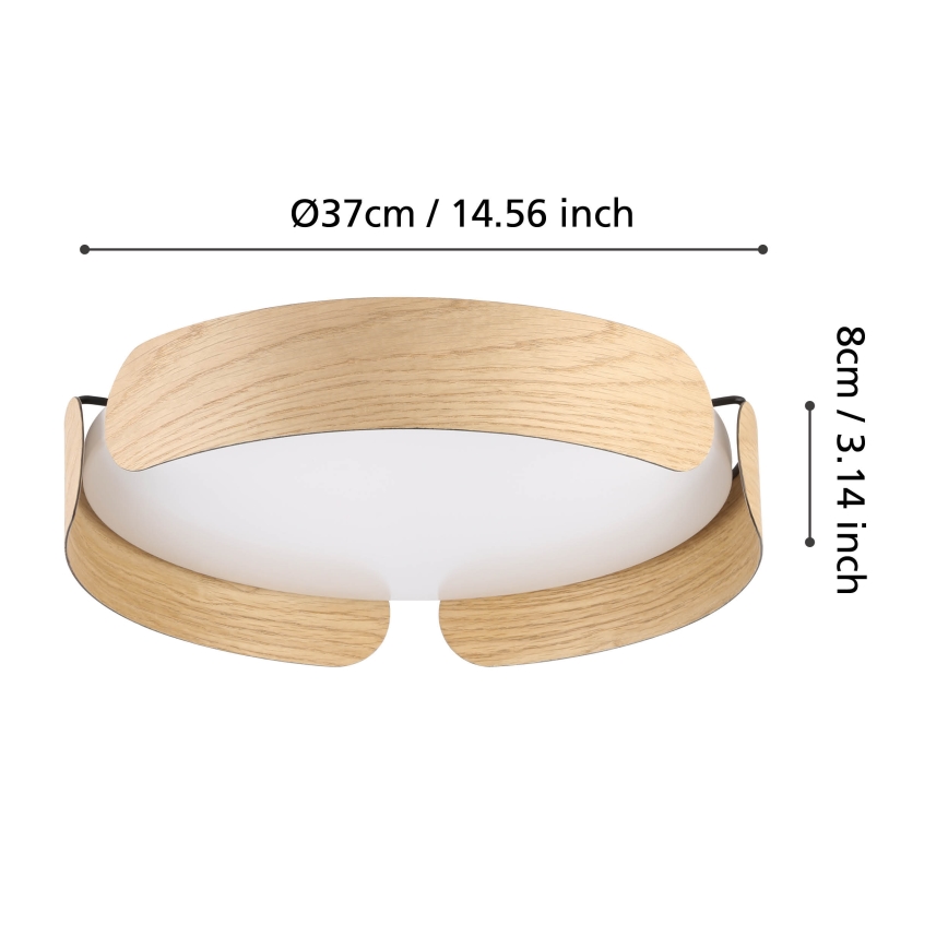 Eglo - LED стельовий світильник LED/20W/230V, діаметр 37 см, бежевий