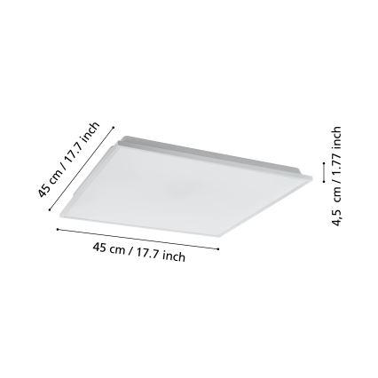 Eglo - Светодиодный диммируемый потолочный светильник LED/22W/230V 2700-6500K ZigBee