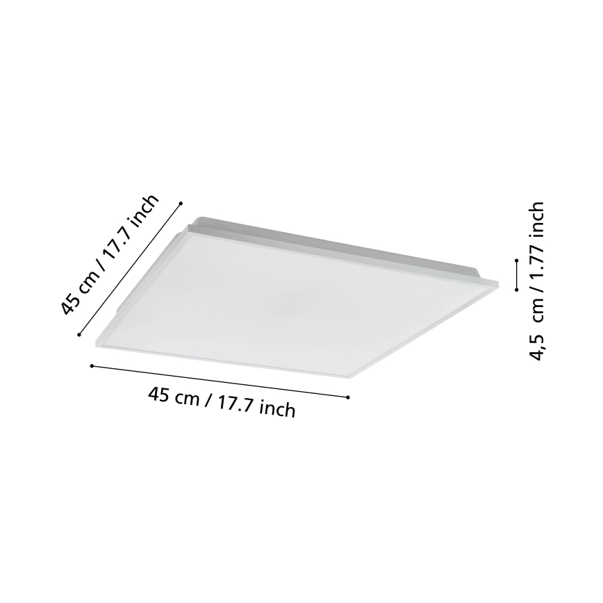 Eglo - Светодиодный диммируемый потолочный светильник LED/22W/230V 2700-6500K ZigBee