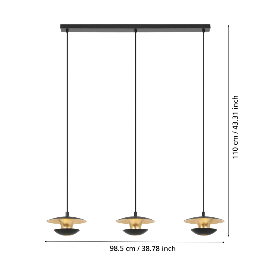 Eglo - LED Люстра на мотузці 3xGU10/4,5W/230V